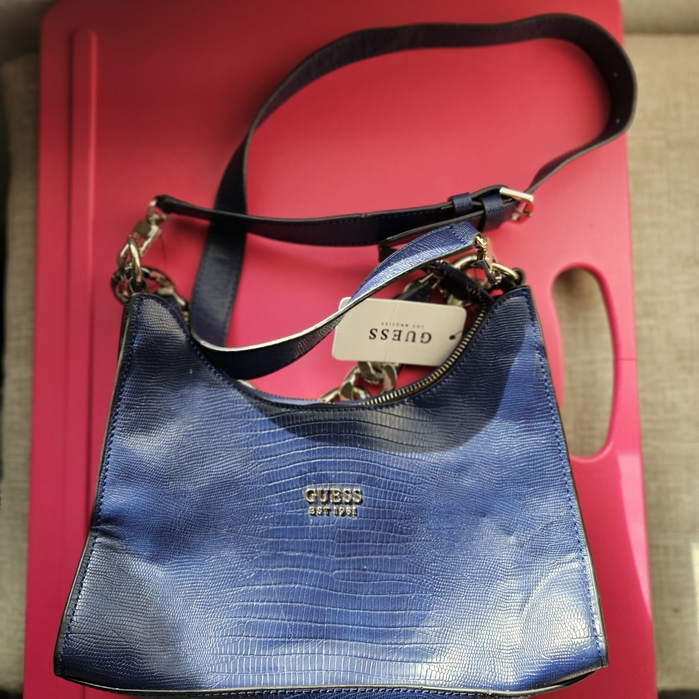 Guess Royal Blue Shoulder Bag